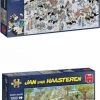 Jumbo Jan Van Haasteren Puzzelbundel - 2 Stuks - De Veemarkt 1000 Stukjes & Wereldkampioenschappen Veldrijden 1000 Stukjes -Puzzels Verkoopwinkel 440x840
