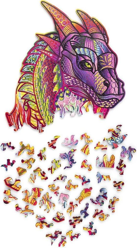 Wood Trick Tovenaar Draak - Houten Vormpuzzel 8 Wood Trick Tovenaar Draak - Houten Vormpuzzel - Afbeelding 6