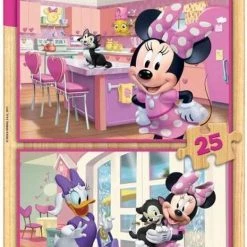 Educa HOUT: Minnie - 2 X 25 Stukjes