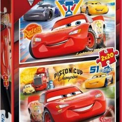 Clementoni Legpuzzel Cars Racing Series 20 Stukjes 2 Stuks -Puzzels Verkoopwinkel 535x840
