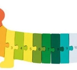 Merkloos Houten Kleurrijke Alfabet Puzzel ABC