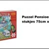 Merkloos De Grote Pensioen Puzzel 1000 Stukjes 75 Cm X 50 Cm - Puzzellen Thema Pensioen Feest Verjaardag Uitdeel -Puzzels Verkoopwinkel 550x260