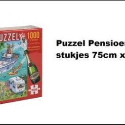 Merkloos De Grote Pensioen Puzzel 1000 Stukjes 75 Cm X 50 Cm - Puzzellen Thema Pensioen Feest Verjaardag Uitdeel