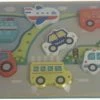 Merkloos Houten Puzzel Weg - Auto's - Multicolor - Hout - Chunky Puzzel - 30 X 22 Cm -Puzzels Verkoopwinkel 550x311