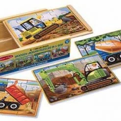 Melissa & Doug - Construction Puzzles In A Box