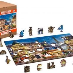 Wooden City - 2in1 - Houten Legpuzzel - Breakfast In Paris - 37,5x25,4cm -Puzzels Verkoopwinkel 550x335 1