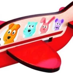 Hape Speelgoed - 3D-Vliegtuig Puzzel - Puzzels - Rode -