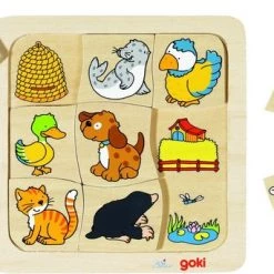 Goki Legespiel ''Wer Lebt Wo ''