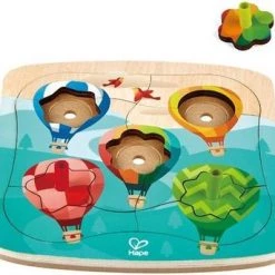 Hape Vormenpuzzel Draaiende Ballonnen Junior Hout 11 Stukjes