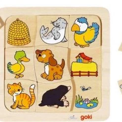 Goki Legespiel ''Wer Lebt Wo '' -Puzzels Verkoopwinkel 550x343 3