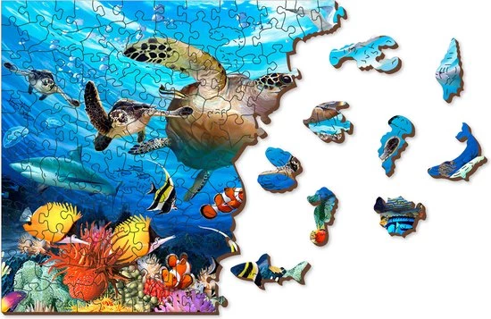 Wooden City Puzzel: OCEAN LIFE 505/50, In Hout, 8+ 7 Wooden City Puzzel: OCEAN LIFE 505/50, In Hout, 8+ - Afbeelding 5
