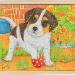 Goki Legpuzzel Hout Pup 24-delig