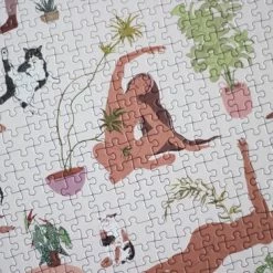 Plant Yoga Puzzel (1000 Stukjes) Van Piecely -Puzzels Verkoopwinkel 550x366