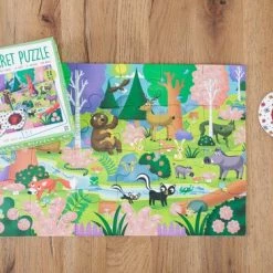 Ludattica Puzzels: SECRET PUZZEL BOS, 18x18x10,5cm, 24-delig, 35x50cm, Met Vergrootglas Met Rode Filter, 3+ -Puzzels Verkoopwinkel 550x366 49