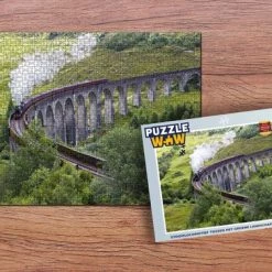 PuzzleWow Puzzel Stoomtrein Tussen Het Groene Landschap In Schotland - Legpuzzel - Puzzel 1000 Stukjes Volwassenen - Sinterklaas Cadeautjes - Sinterklaas Voor Grote Kinderen -Puzzels Verkoopwinkel 550x366 73
