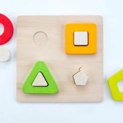 Engelhart Geometric Sorter 30 X 30 Cm Rubber Wood Board - XL Peg -Puzzels Verkoopwinkel 550x366 76