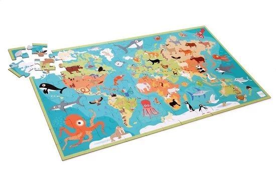 Scratch Legpuzzel Dieren Van De Wereld 92 Cm 100 Stukjes 5 Scratch Legpuzzel Dieren Van De Wereld 92 Cm 100 Stukjes - Afbeelding 3