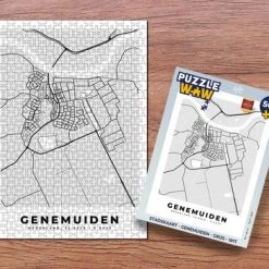 PuzzleWow Puzzel Stadskaart - Genemuiden - Grijs - Wit - Legpuzzel - Puzzel 500 Stukjes - Plattegrond - Sinterklaas Cadeautjes - Sinterklaas Voor Grote Kinderen -Puzzels Verkoopwinkel 550x366 86