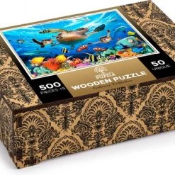 Wooden City Puzzel: OCEAN LIFE 505/50, In Hout, 8+