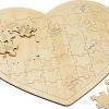Decopatent® Groot Houten Hart Puzzel - Harten Puzzel Huwelijk - Blanco Puzzel - Hout - Gastenboek - Bruiloft - Trouwen - Kado / Cadeau -Puzzels Verkoopwinkel 550x374
