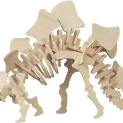 Merkloos Houten 3D Dieren Dino Puzzel Set Spinosaurus En Stegosaurus - Speelgoed Bouwpakketten -Puzzels Verkoopwinkel 550x378 4