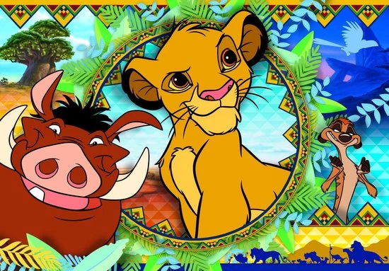 Clementoni Legpuzzel Supercolor Lion King 104 Stukjes 4 Clementoni Legpuzzel Supercolor Lion King 104 Stukjes - Afbeelding 2