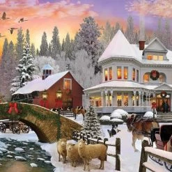 KS Games Snowy Day Puzzel 1000 Stukjes -Puzzels Verkoopwinkel 550x386 13