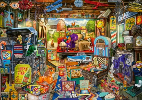 Schmidt Puzzel Garage Verkoop - 500 Stukjes 4 Schmidt Puzzel Garage Verkoop - 500 Stukjes - Afbeelding 2