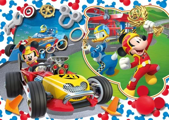 Clementoni - Legpuzzel Met Lijst - Disney Mickey Roadster Racers - 15 Stukjes 6 Clementoni - Legpuzzel Met Lijst - Disney Mickey Roadster Racers - 15 Stukjes - Afbeelding 4