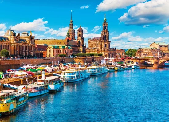 KingPuzzel - 1000 Spuzzelstukjes -OLD TOWN AT ELBE RIVER, DRESDEN, GERMANY 3 KingPuzzel - 1000 Spuzzelstukjes -OLD TOWN AT ELBE RIVER, DRESDEN, GERMANY