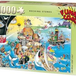 King Funny Comic Puzzel - Rocking Stones - 1000 Stukjes Legpuzzel (68 X 49 Cm)