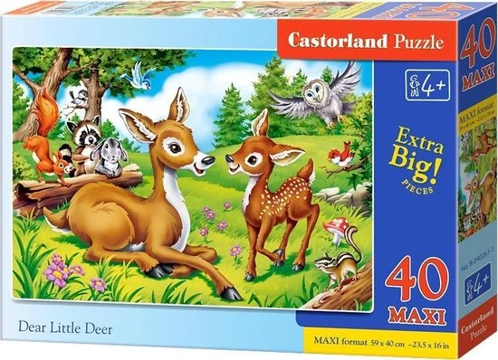 Castorland Legpuzzel Dear Little Deer Junior 40-delig 3 Castorland Legpuzzel Dear Little Deer Junior 40-delig