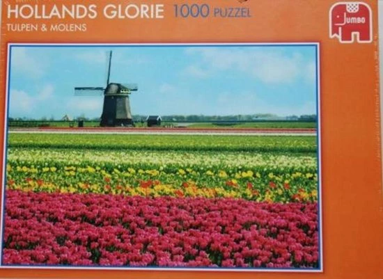 Jumbo Puzzel Hollands Glorie Tulpen En Molens - Legpuzzel - 1000 Stukjes 3 Jumbo Puzzel Hollands Glorie Tulpen En Molens - Legpuzzel - 1000 Stukjes