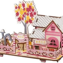 De Bouwplaats Bouwpakket 3D Puzzel Huisje Herfst Najaar