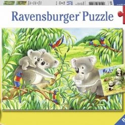 Ravensburger Puzzel Schattige Koala's En Panda's - Twee Puzzels - 24 Stukjes - Kinderpuzzel