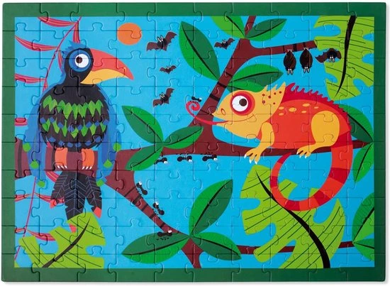 Scratch Legpuzzel Toekan Jungle 100 Stukjes 3 Scratch Legpuzzel Toekan Jungle 100 Stukjes