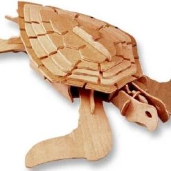 De Bouwplaats Bouwpakket 3D Puzzel Schildpad- Hout