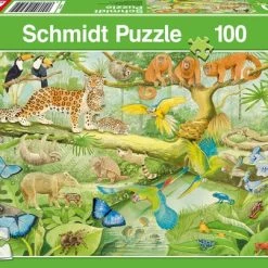 Schmidt Puzzel Dieren In De Jungle - 100 Stukjes - 6+ -Puzzels Verkoopwinkel 550x403 7
