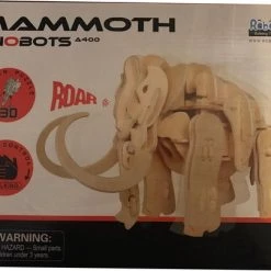 Robotime Lopende 3D Mammoet Houten Puzzel Met Sound Control