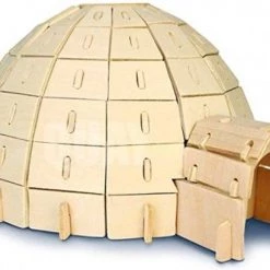 De Bouwplaats 3D Puzzel Bouwpakket Iglo- Hout