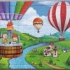 YUMI Houten Puzzels-60 Stuk-Legpuzzel-Educatief-Kinderen-Kleuters-Luchtballon