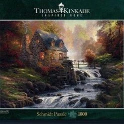 Schmidt Puzzel - Kinkade Near The Old Mill -Puzzels Verkoopwinkel 550x420
