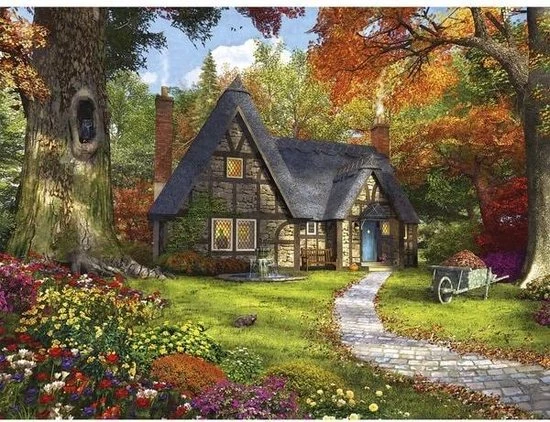 Jumbo Premium Collection Puzzel The Autumn Cottage - Legpuzzel - 950 Stukjes 6 Jumbo Premium Collection Puzzel The Autumn Cottage - Legpuzzel - 950 Stukjes - Afbeelding 4