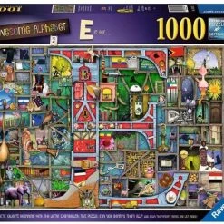 Ravensburger Puzzel Awesome Alphabet E & F - Legpuzzel - 1000 Stukjes -Puzzels Verkoopwinkel 550x426 1