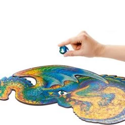 UNIDRAGON Houten Puzzel Dier - Beschermende Draak - 330 Stukjes - King Size 27x44 Cm -Puzzels Verkoopwinkel 550x427 1