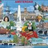 Larsen Puzzel Maxi Amsterdam Toeristische Hoogtepunten - 66 Stukjes -Puzzels Verkoopwinkel 550x429 7