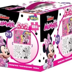 Luna Kleurpuzzel 2-in-1 Minnie 4-delig