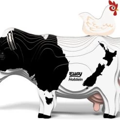 Eugy 3D Model: BOERDERIJDIER / HOLSTEIN Friese Koe 8,5x5x6,8cm, In Karton, In Box, 6+ -Puzzels Verkoopwinkel 550x431 2