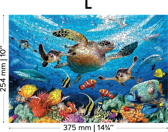 Wooden City Puzzel: OCEAN LIFE 505/50, In Hout, 8+ 6 Wooden City Puzzel: OCEAN LIFE 505/50, In Hout, 8+ - Afbeelding 4