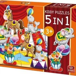 King Legpuzzel Kiddy Puzzles Circus 5-in-1 Junior 29 Stukjes